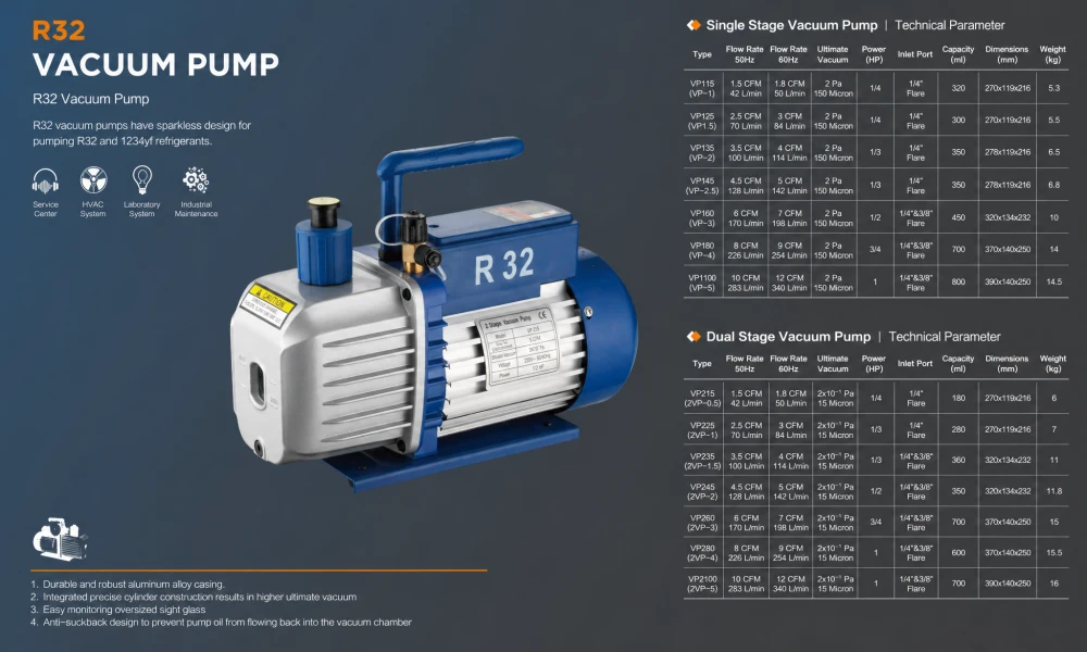 How to Choose Between an HVAC Vacuum Pump and an Industrial Vacuum Pump?